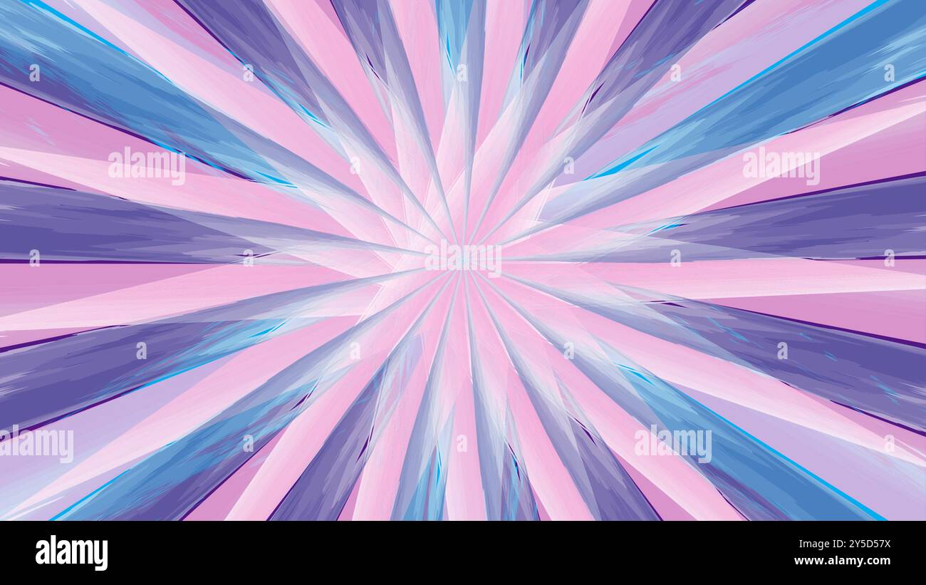 Abstract sunbusrt pattern background featuring pastel waterlcolor gradient effect Stock Vector