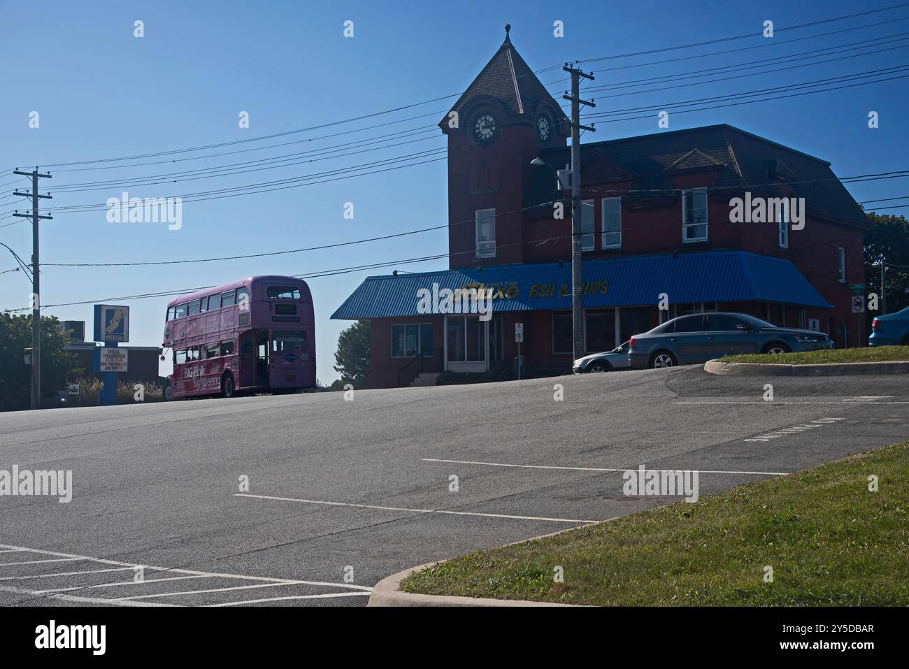 Deluxe fish and chips restaurant, Saint John, New Brunswick, Canada Stock Photo