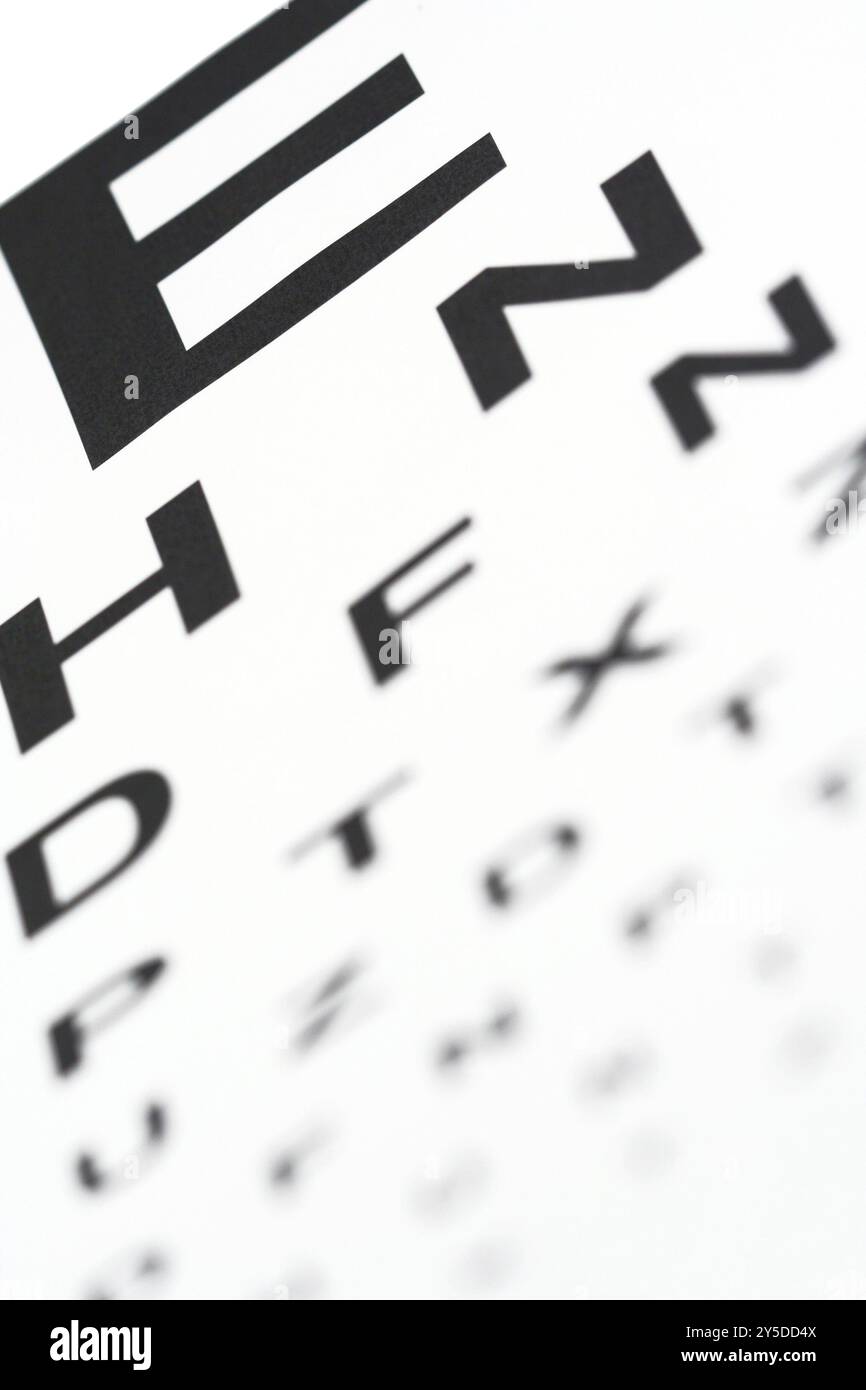 Blurry eye chart hires stock photography and images Alamy