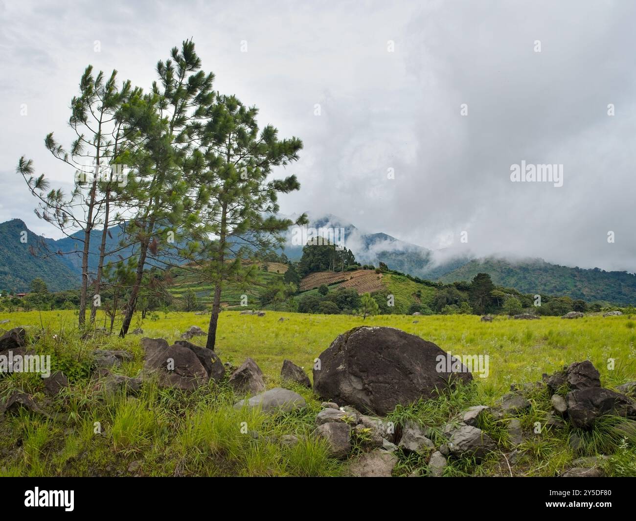 Landscape in the mountains of Panama Stock Photo