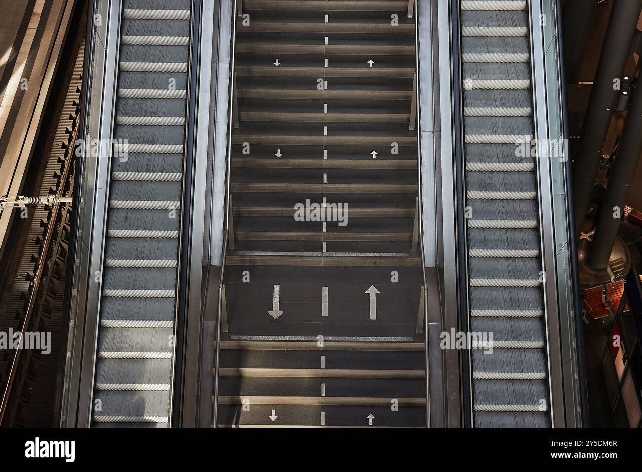 Escalator in a building Stock Photo