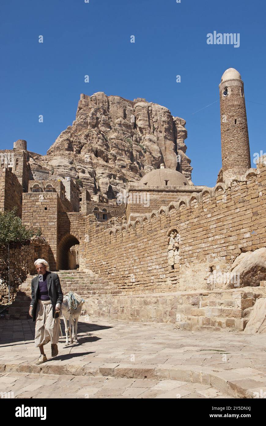 Shibam village near sanaa in yemen Stock Photo