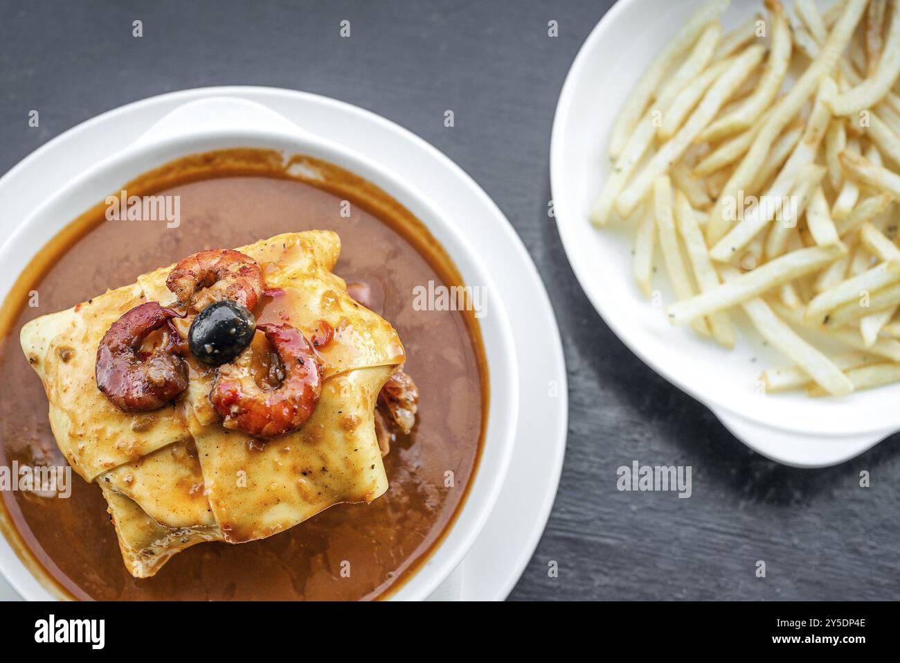 Famous Francesinha Traditional Meat Cheese And Spicy Sauce Grilled famous-francesinha-traditional-meat-cheese-and-spicy-sauce-grilled