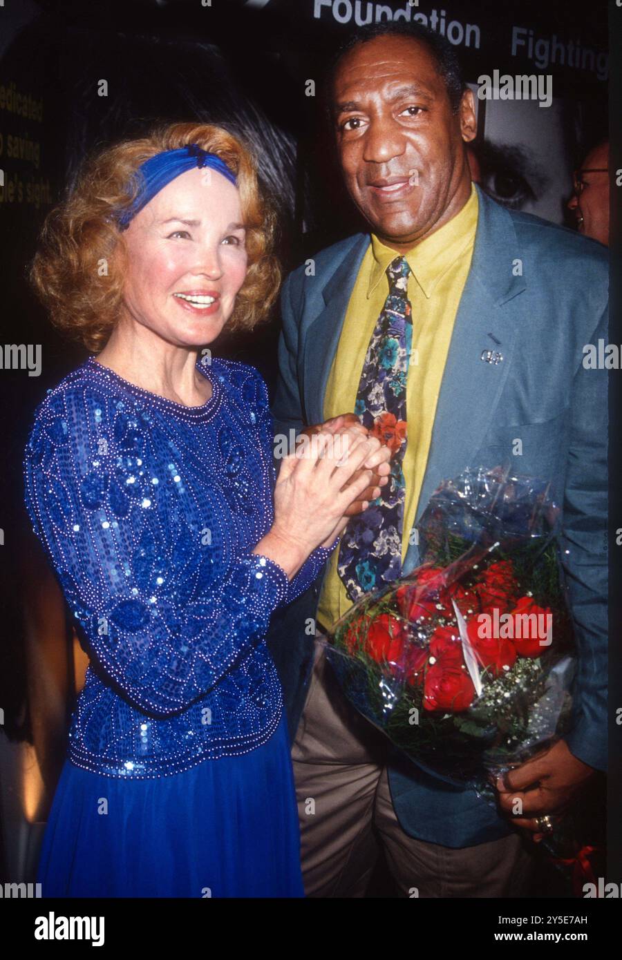 21st Sept 2024. **FILE PHOTO** Kathryn Crosby Has Passed Away. Kathryn Crosby and Bill Cosby 1991. Credit: Adam Scull/PHOTOlink/ MediaPunch Credit: MediaPunch Inc/17�Թ����� Live News Stock Photo