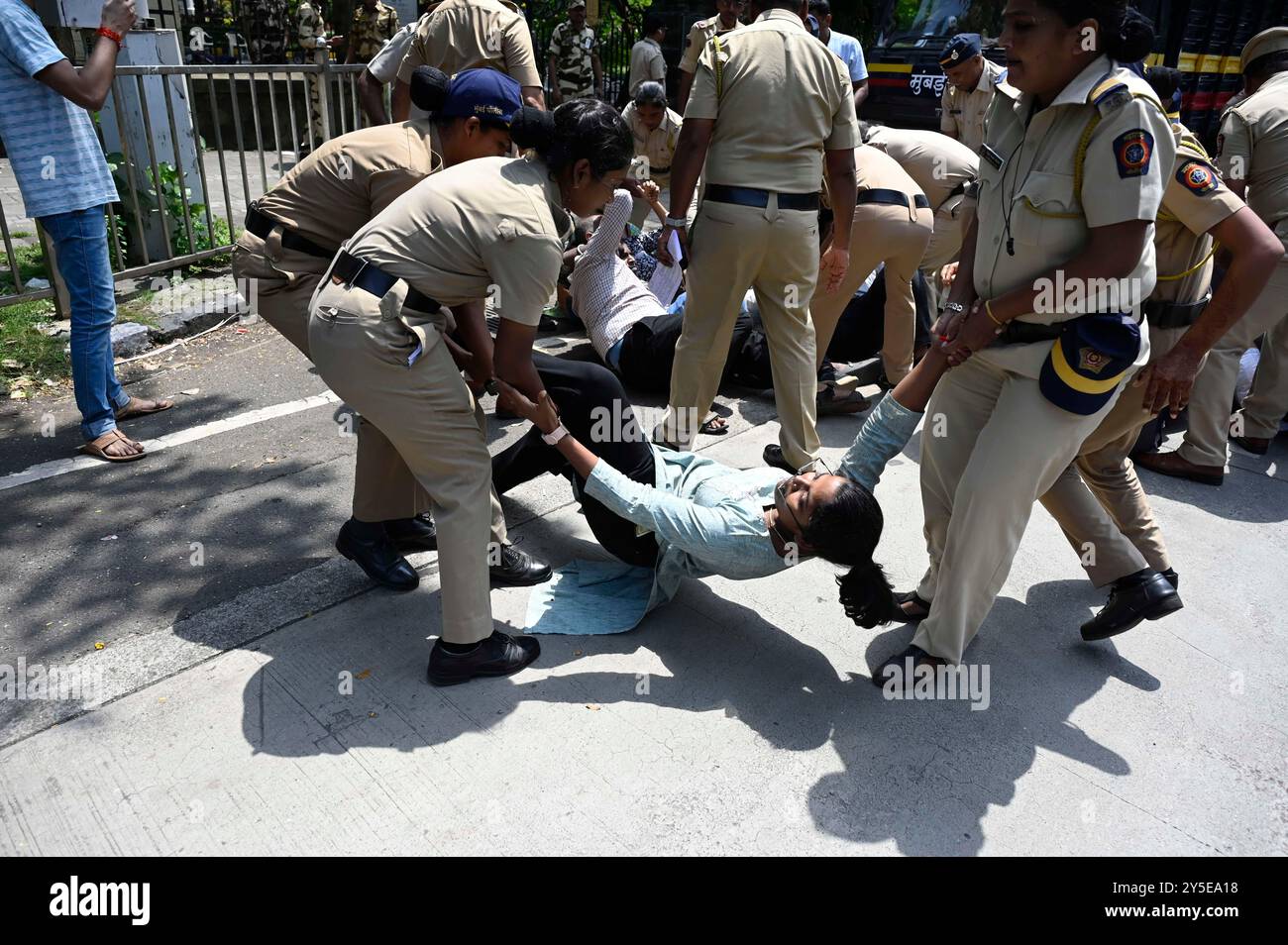 MUMBAI, INDIA - SEPTEMBER 21: Activists of Akhil Bharatiya 