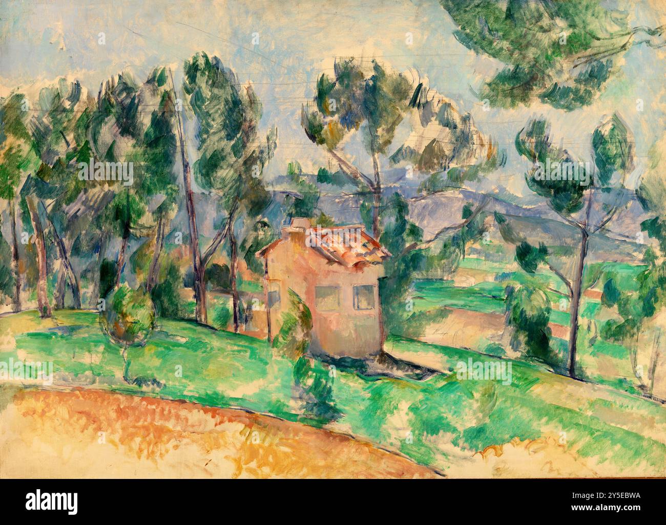 Cezanne painting in provence hi-res stock photography and images