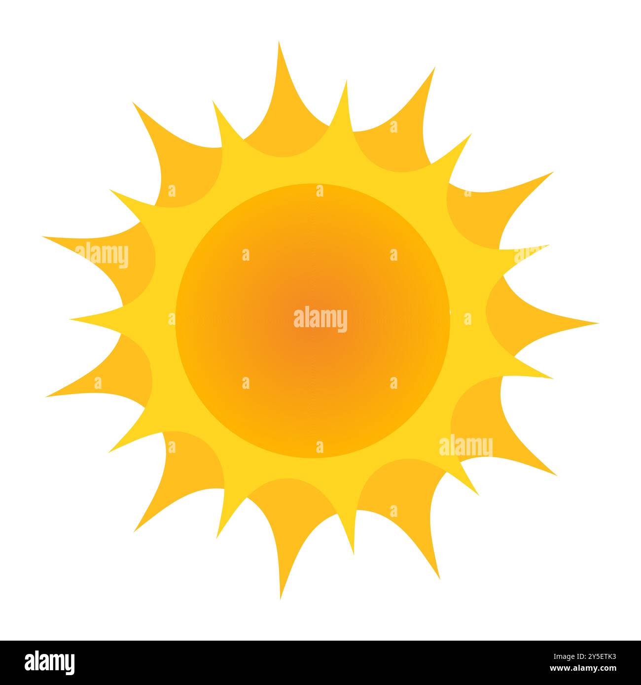 Sun icon vector illustration isolated on white Stock Vector Image & Art ...