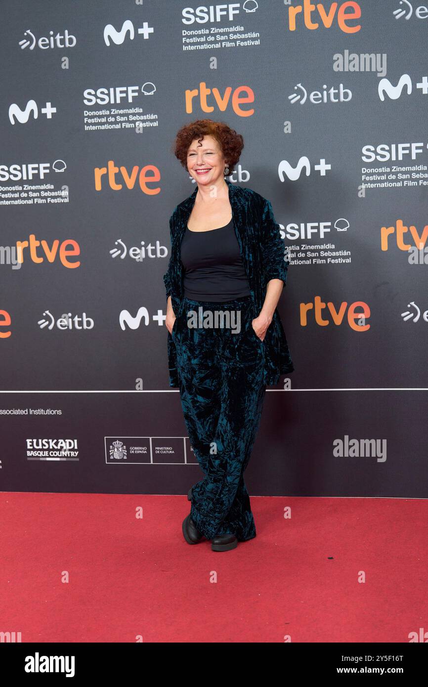 Iciar Bollain attended 'Soy Nevenka' Red Carpet during 72nd San Sebastian International Film Festival at Kursaal Theatre on September 21, 2024 in Donostia / San Sebastian, Spain. Stock Photo