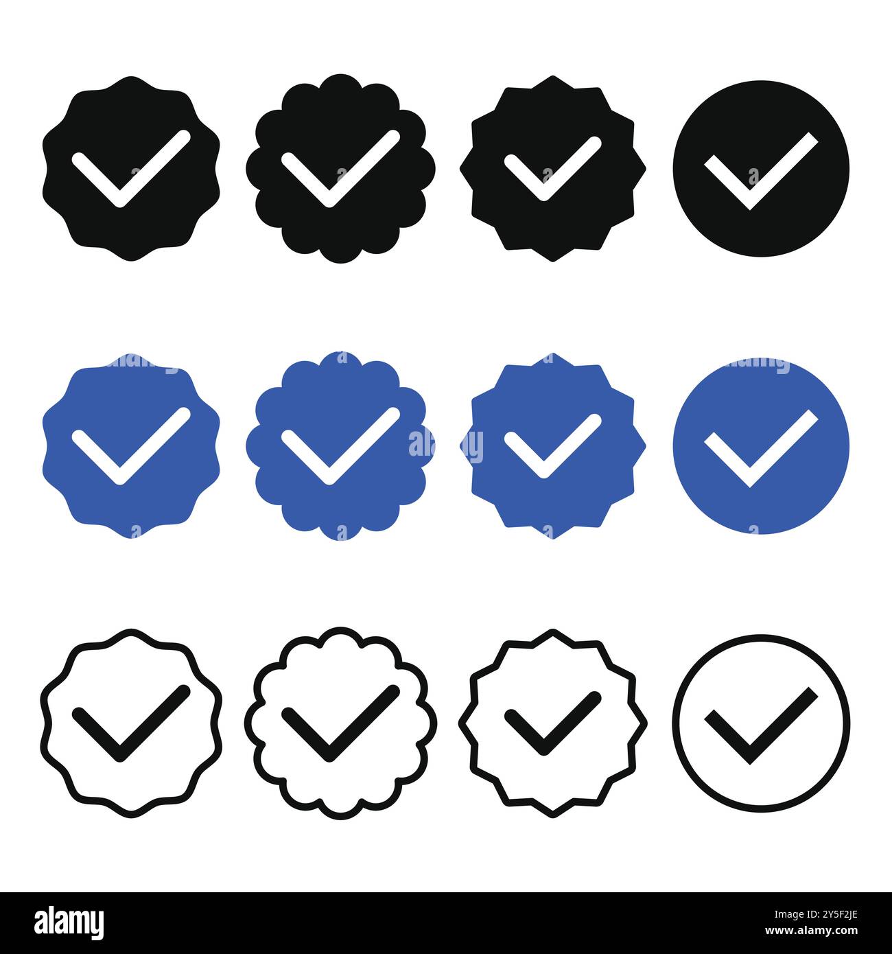Verified instagram Stock Vector Images - Alamy