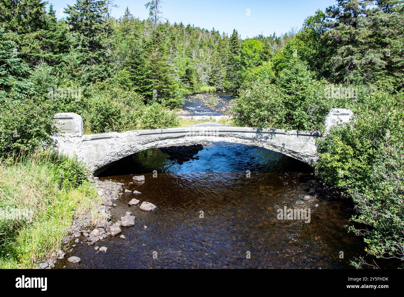 Labrador Bridge Abandoned dilapidated bridge at Connie's Corner in Mount Carmel ...