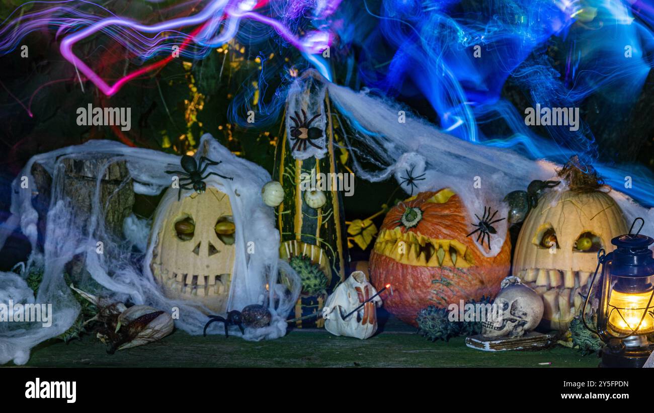 Unusual original Halloween composition, scary Jack O Lantern Halloween ...