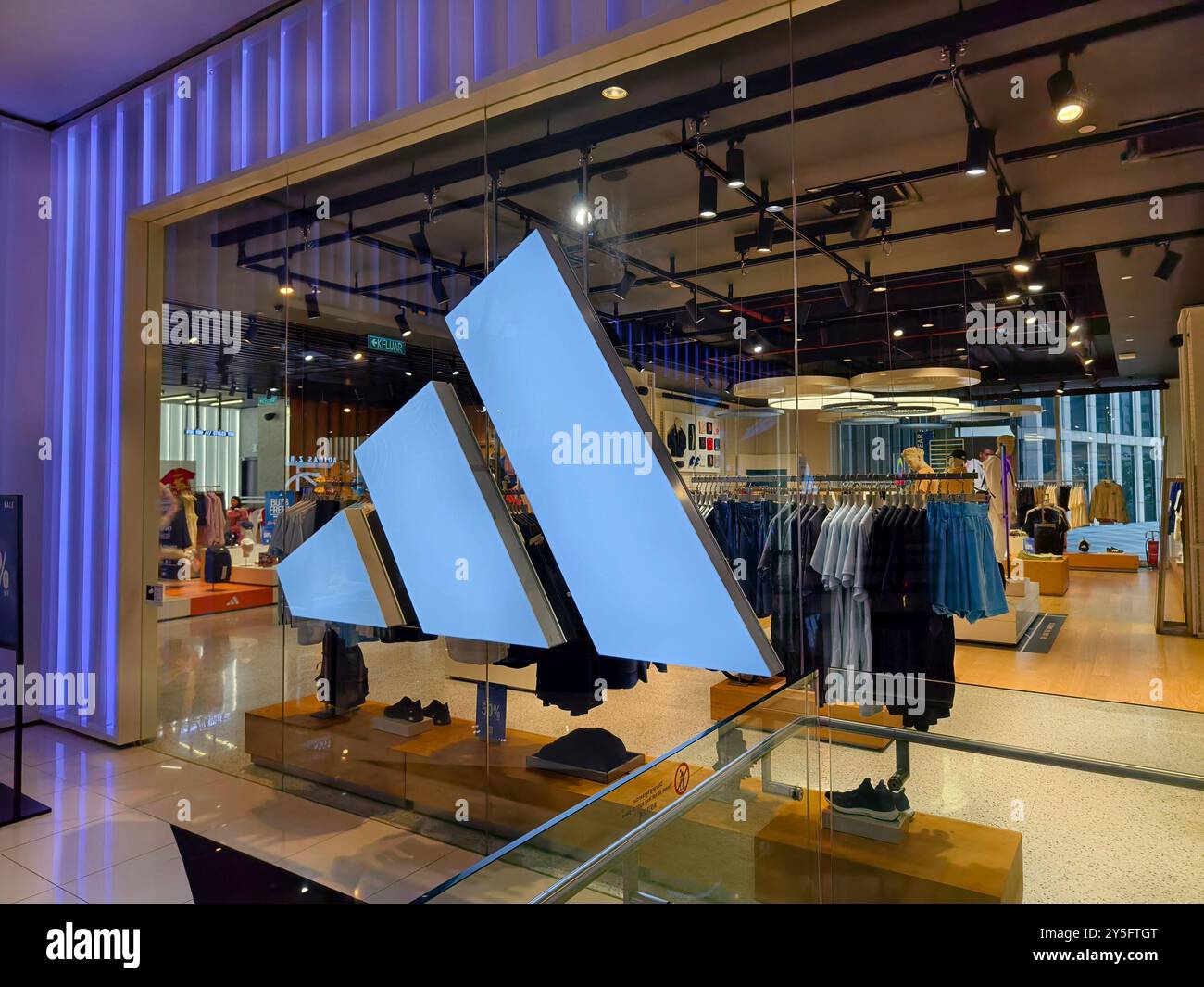 KUALA LUMPUR, MALAYSIA - AUGUST 28, 2024: Adidas brand retail shop in ...