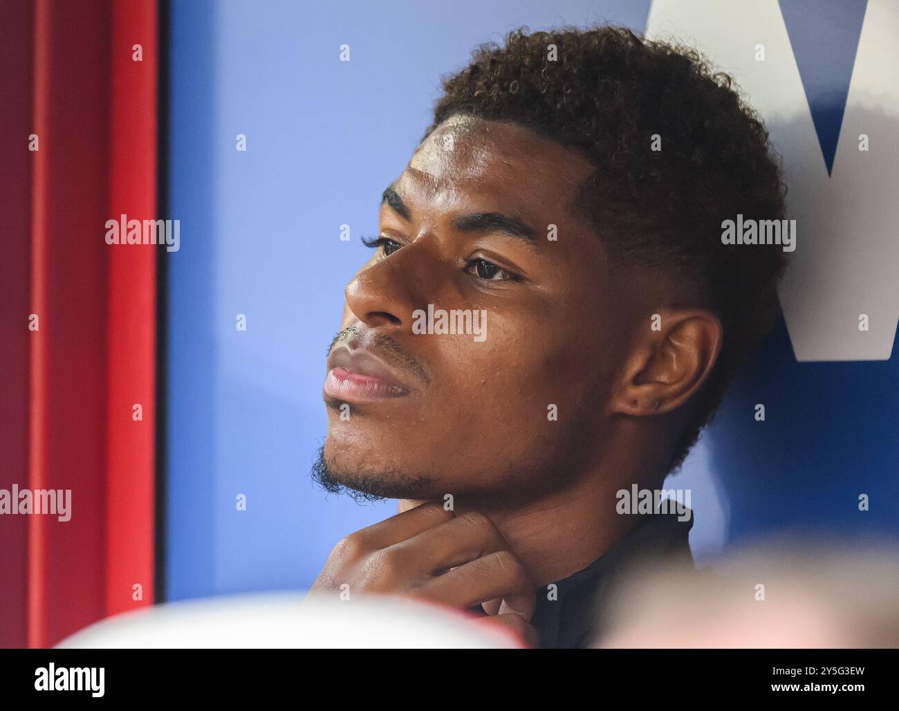 London, UK. 21st Sep, 2024 - Crystal Palace v Manchester United - Premier League - Selhurst Park.                                                       Marcus Rashford was dropped to the substitutes bench by Manchester United Manager Erik ten Hag.                                                        Picture Credit: Mark Pain / Alamy Live News Stock Photo