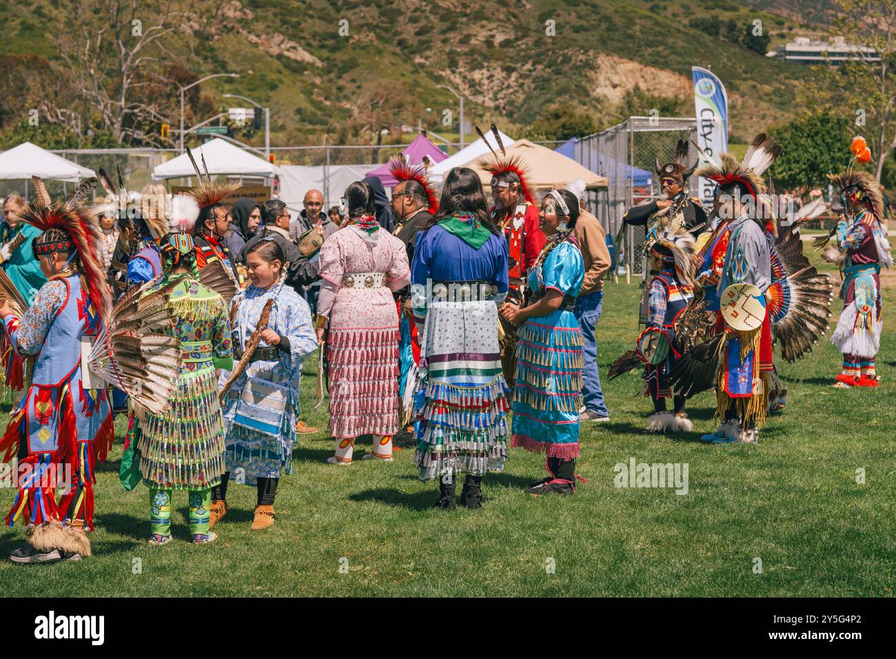 Malibu, California. April 6, 2024. Chumash Day Pow Wow and Intertribal