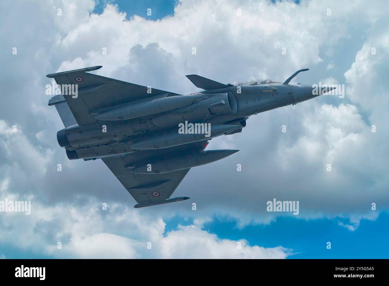 French Air Force Rafale heading to Exercise Pitch Black in Darwin Australia. Stock Photo
