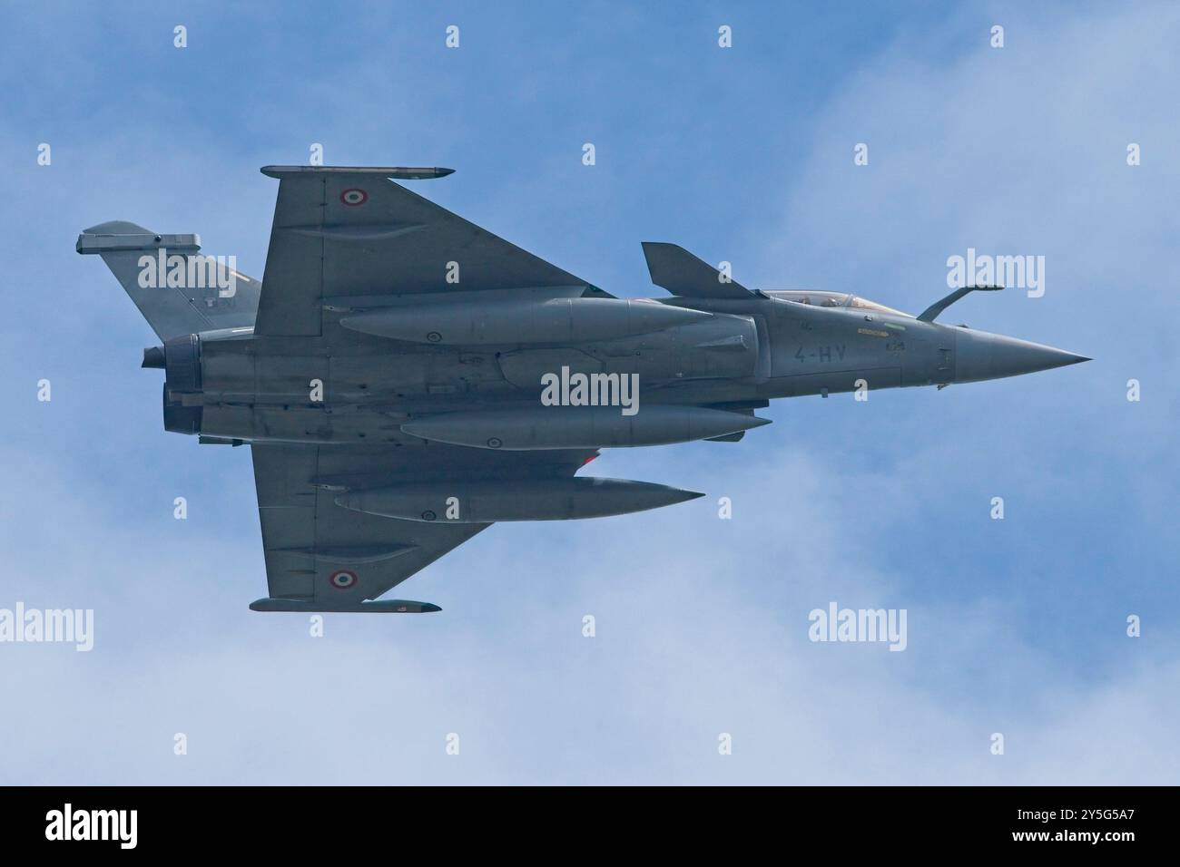 French Air Force Rafale heading to Exercise Pitch Black in Darwin Australia. Stock Photo