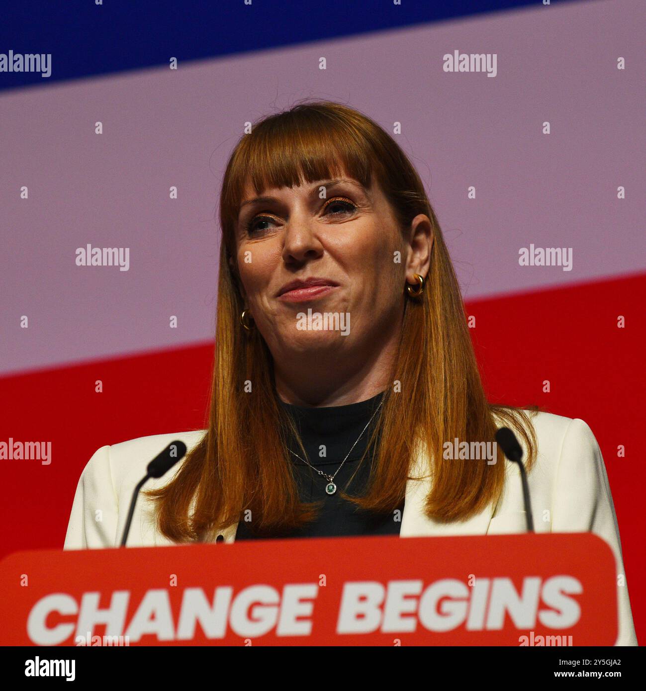 Angela Rayner Deputy Leader Labour Party 2024 Conference Hi res Stock Angela Rayner Deputy Leader Labour Party 2024 Conference Hi res Stock