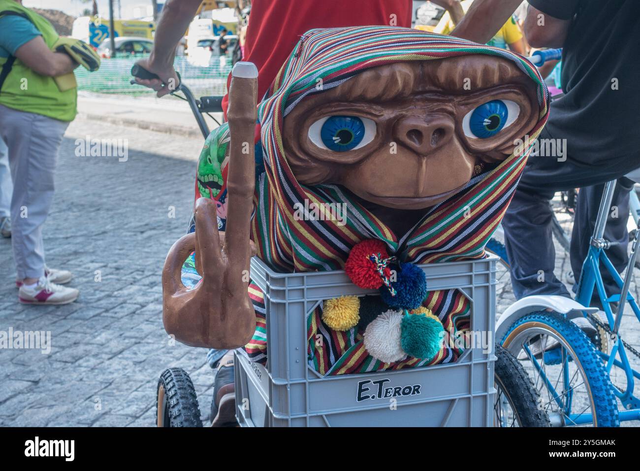 Gran Canaria, Canary Islands, Spain, 22nd September 2024. E.T. themed bike at traffic free bicycle rally in Las Palmas, the capital of Gran Canaria. Credit: Alan Dawson/Alamy Live News. Stock Photo