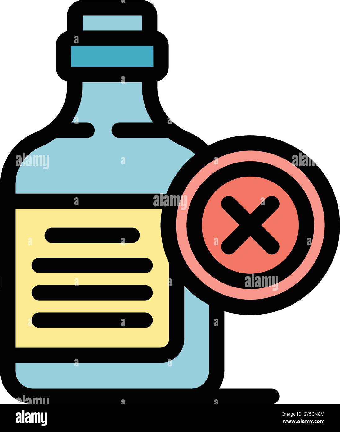 Alcohol abuse concept icon hi-res stock photography and images - Alamy