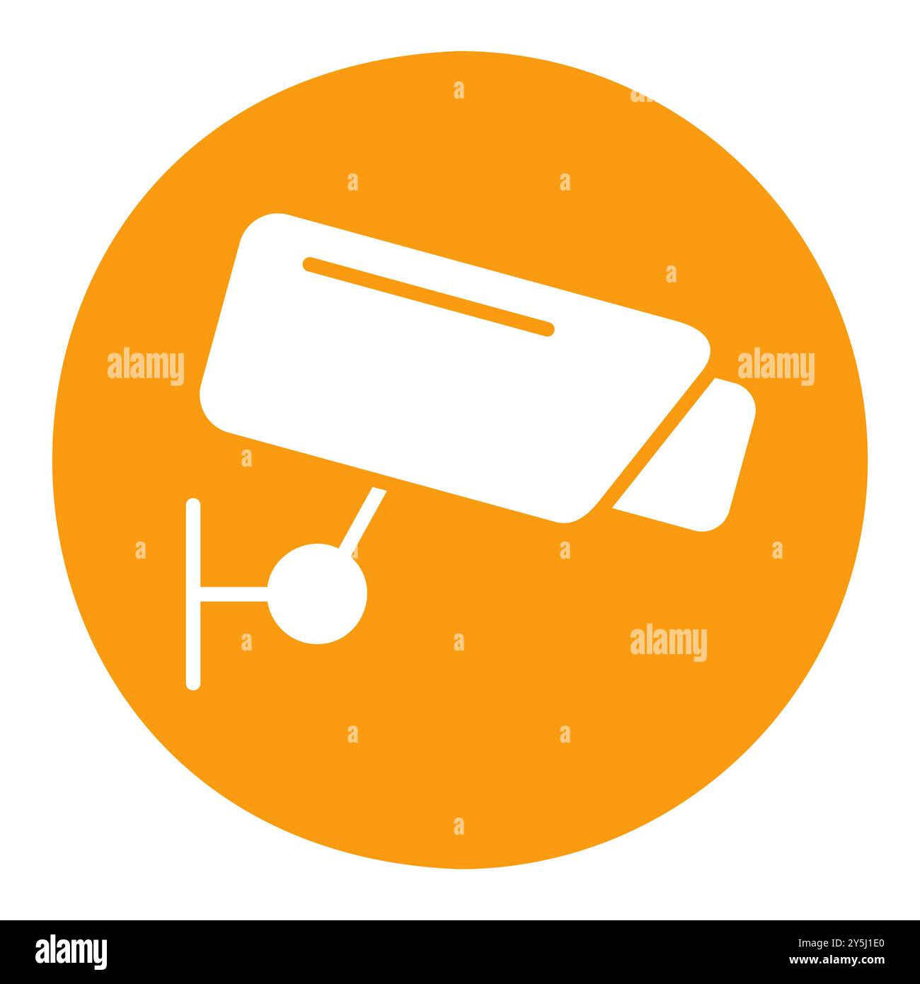 Cctv camera vector icon on white background. Security sign. Graph ...
