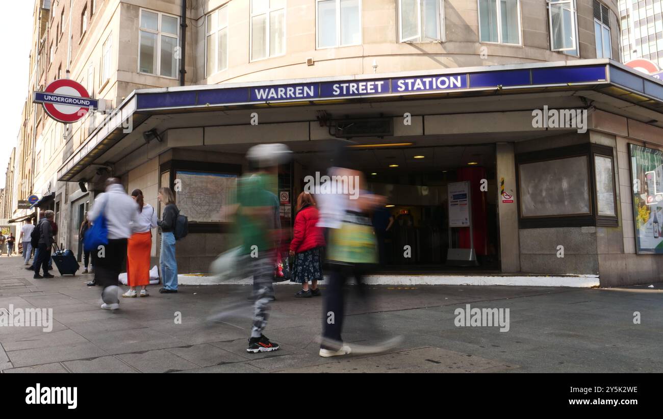 Warren street tube station, London Stock Photo