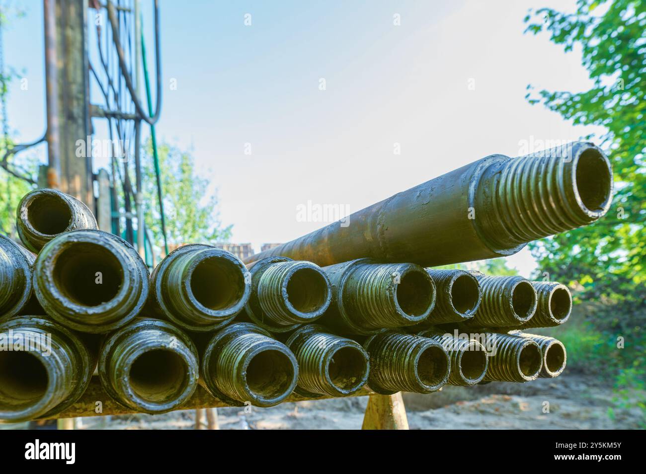 Pipe stack hi-res stock photography and images - Alamy