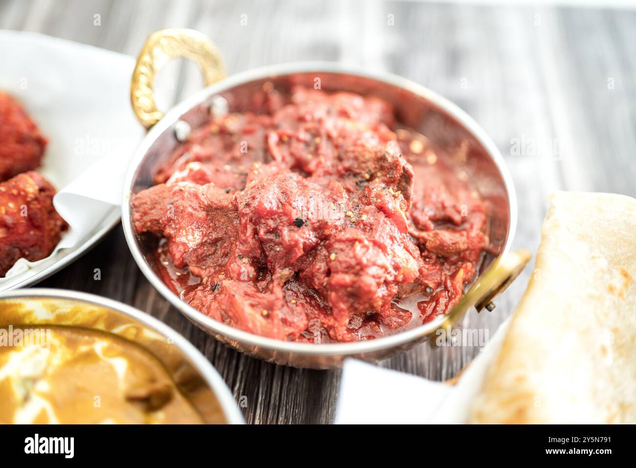 Indian food Thali combinations Indian-style meal with chicken, meat ...