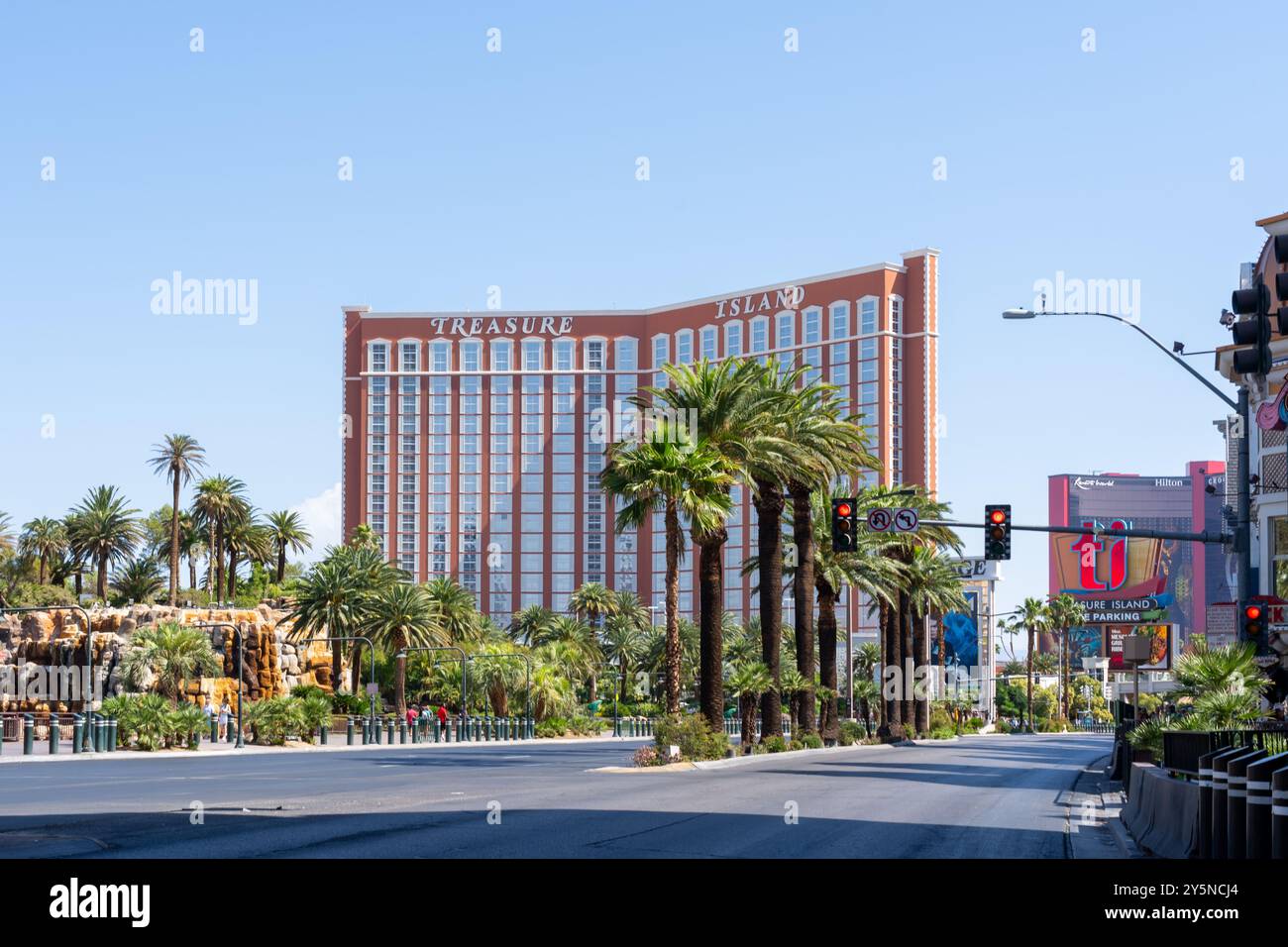 Treasure Island on the Strip of Las Vegas, Nevada, United States Stock Photo