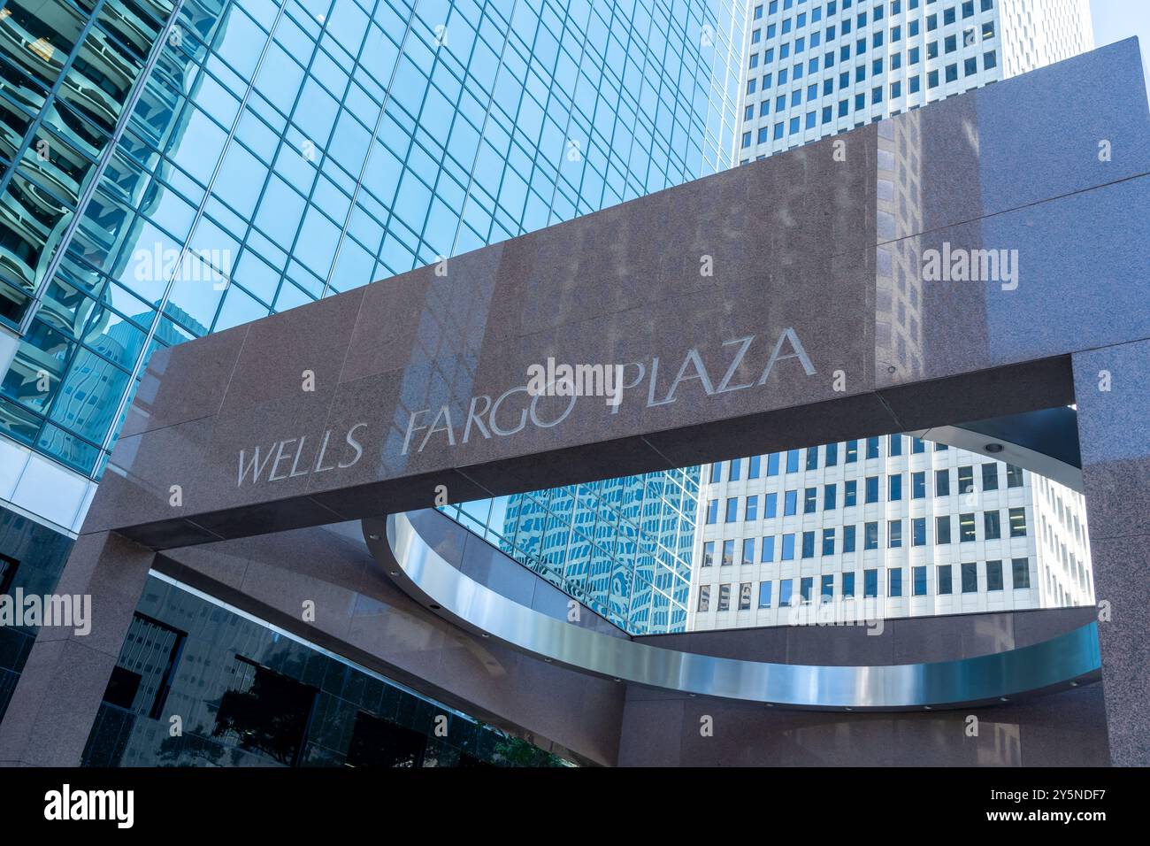 Wells Fargo Plaza in Houston, Texas, USA. Stock Photo