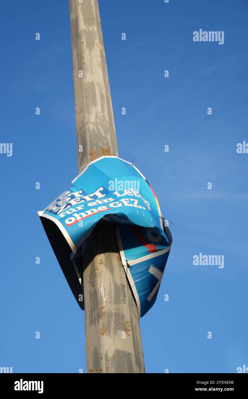 Afd GER, Deutschland, 20240922,Wahlplakat, AfD in Brandenburg, Potsdam ...