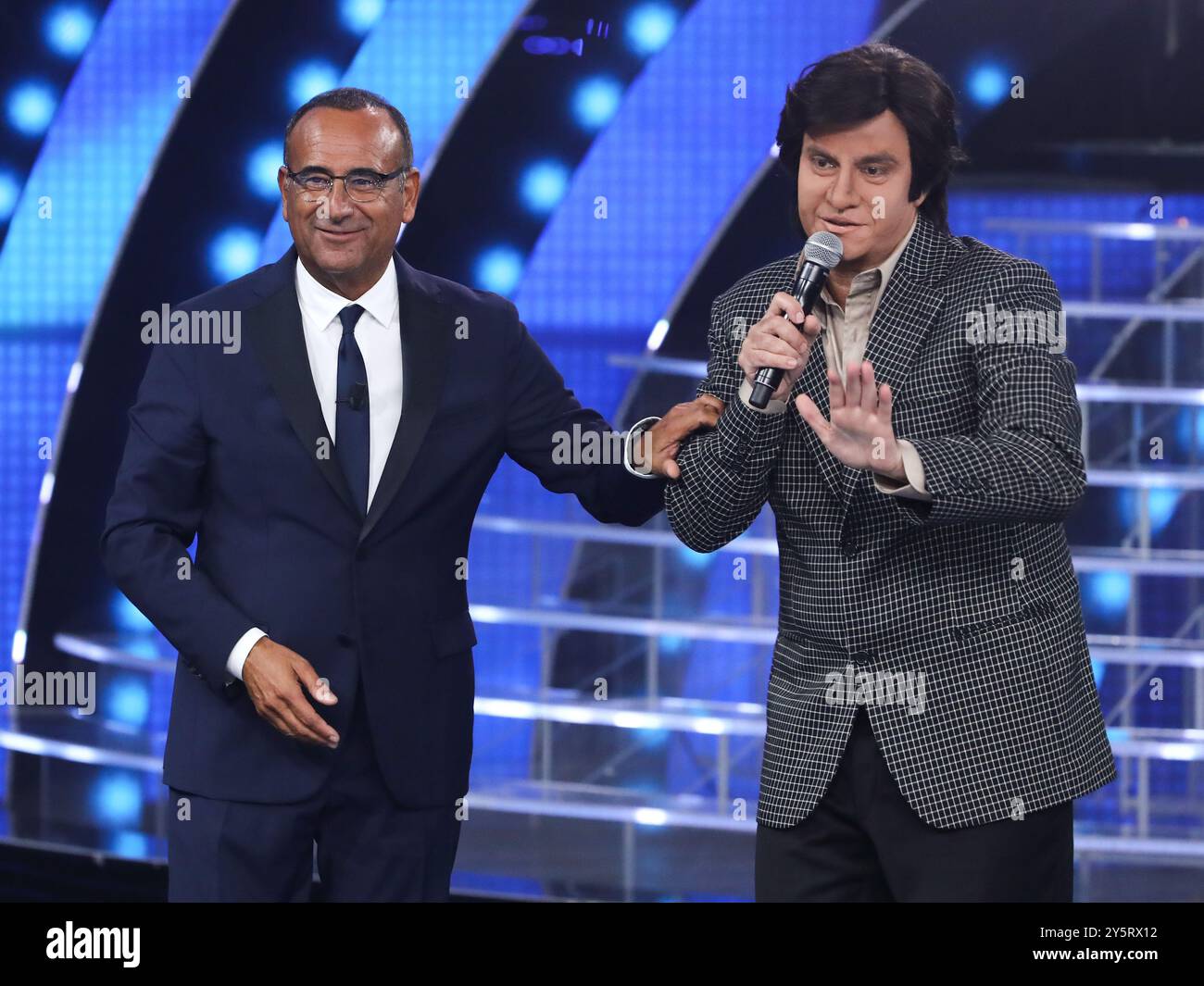 Rome, Rai studios ex Dear, TV show &amp;quot;Tale e Quale Show&amp;quot;. In the photo ...
