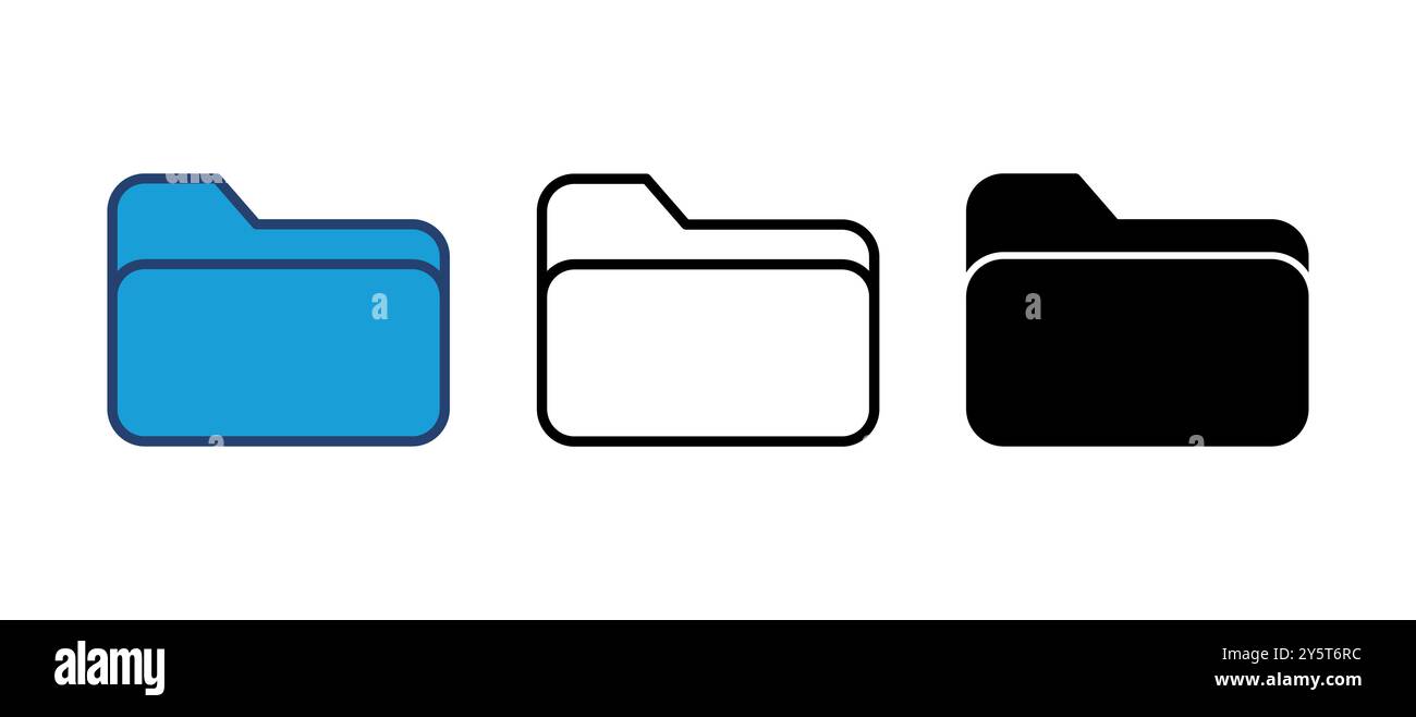 Folder icon vector. folder vector icon Stock Vector