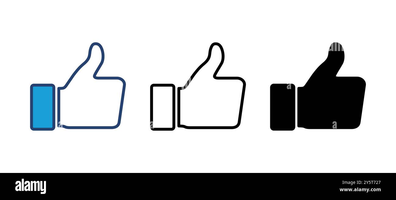 Thumbs up icon vector. Hand like. Like icon vector Stock Vector Image ...