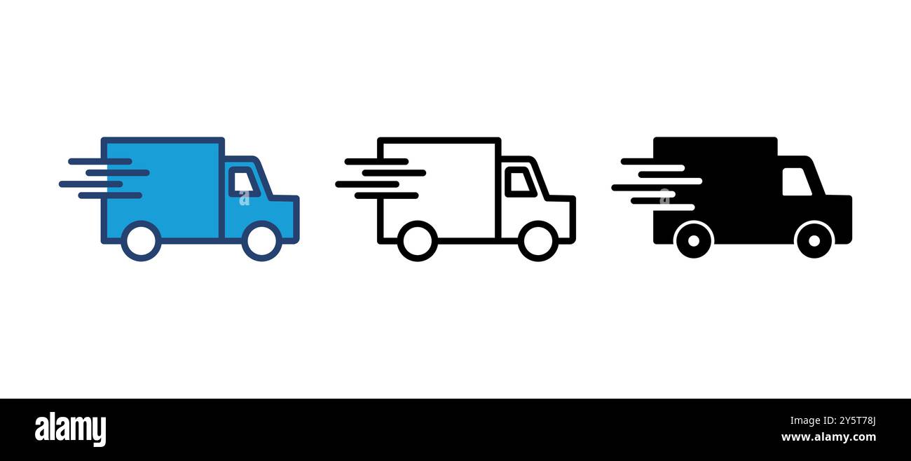 Fast shipping delivery truck icon vector. Delivery truck icon. fast ...