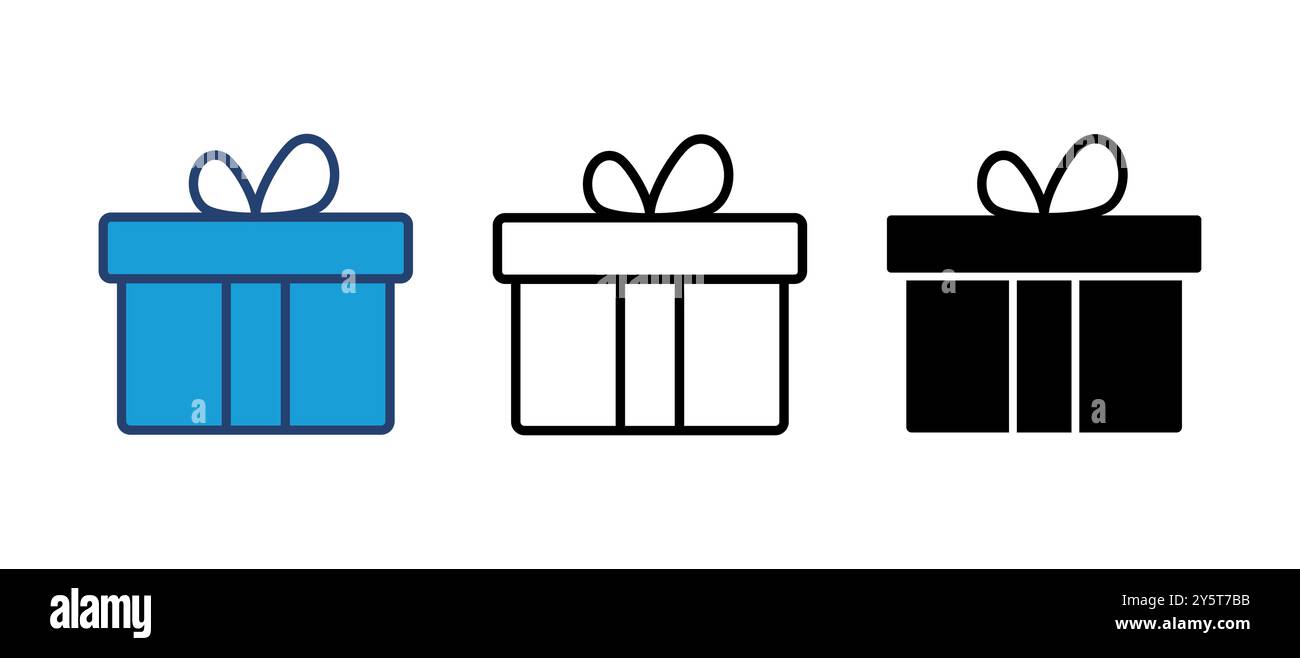 Gift icon vector. gift vector icon. birthday gift Stock Vector
