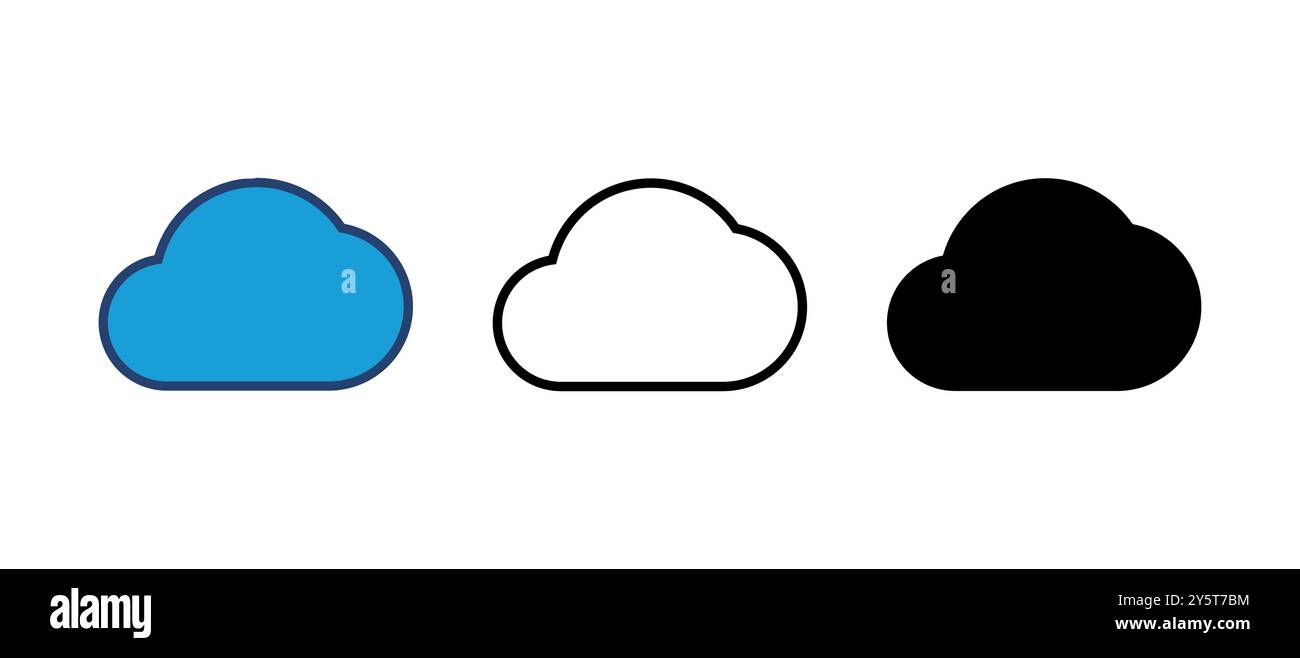 cloud icon vector. cloud vector icon Stock Vector