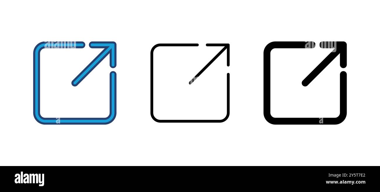 External link icon vector. link icon vector. hyperlink symbol Stock Vector