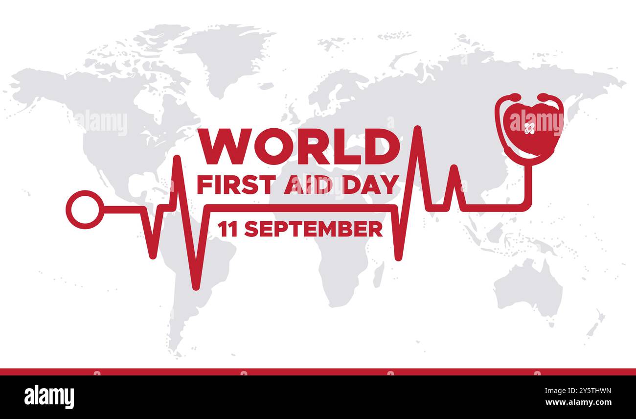 World First Aid Day,11 September, First aid social media template ...