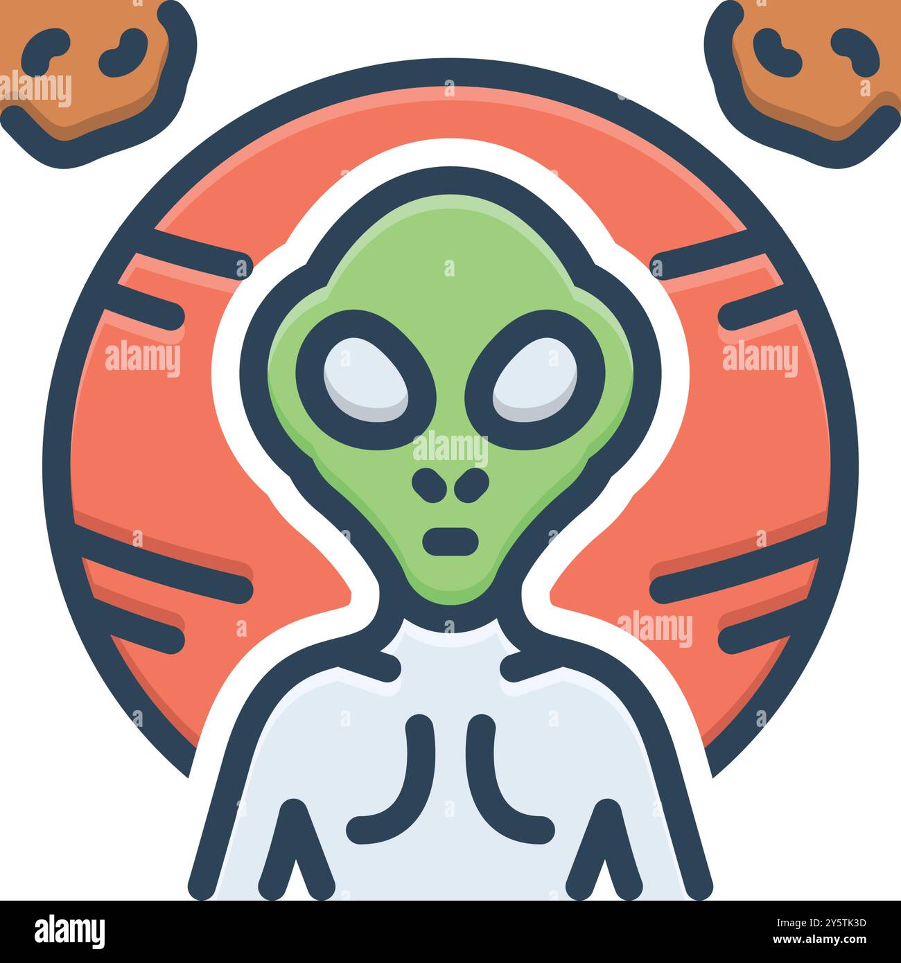 Icon for alien, monster Stock Vector Image & Art - Alamy