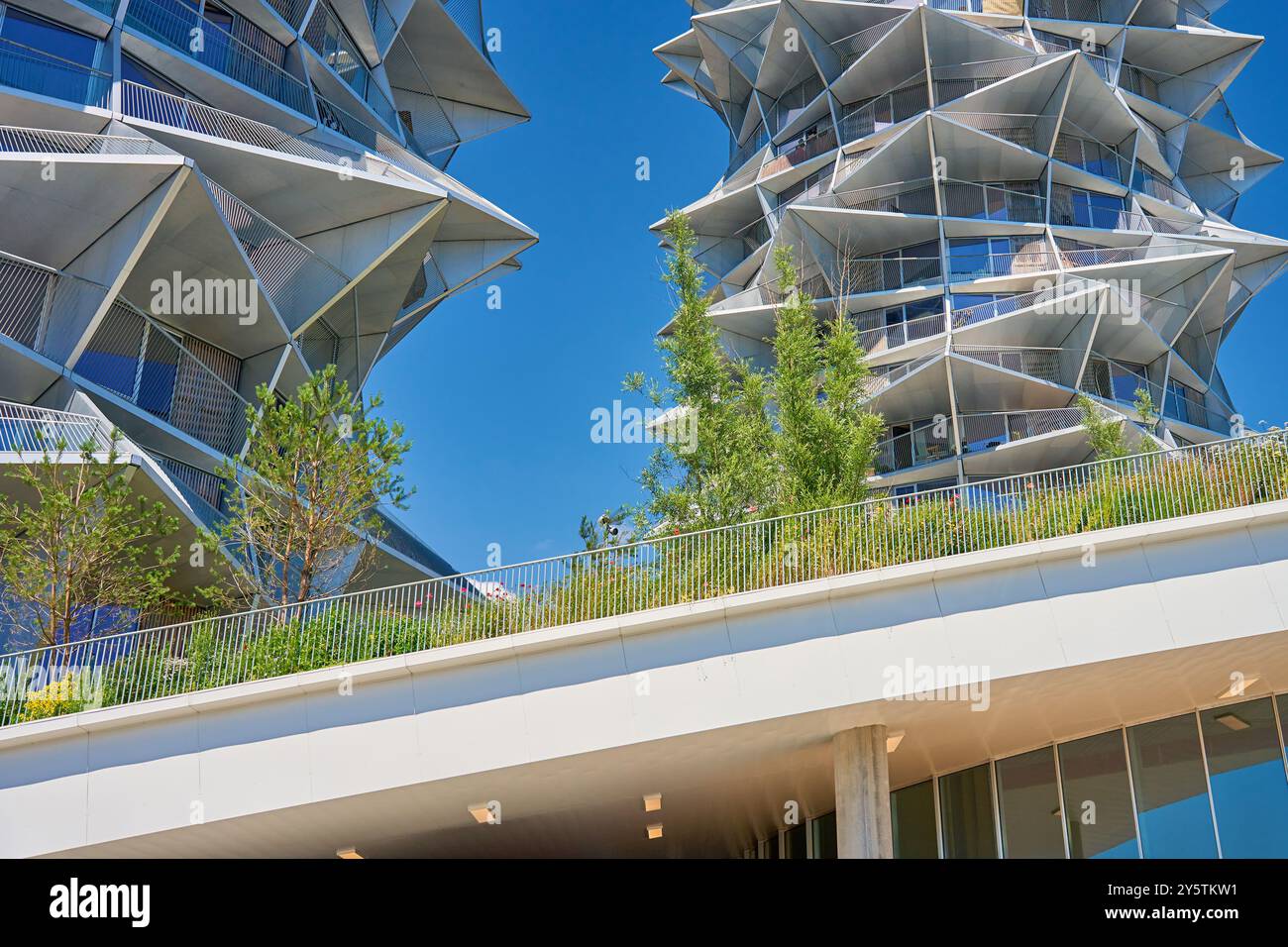Modern city architecture with eco friendly building, Contemporary ...