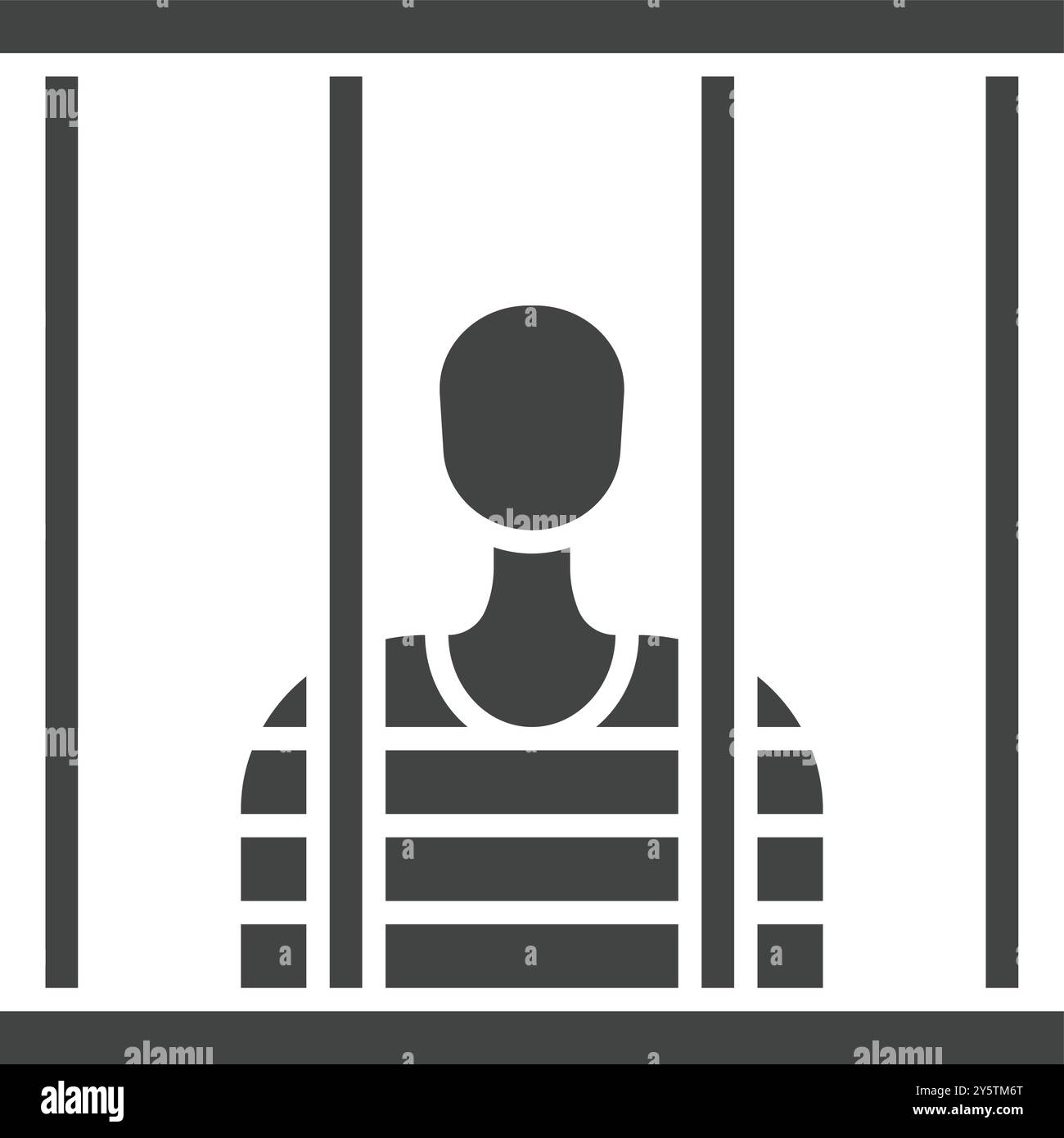 Jail icon vector image. Suitable for mobile application web application and print media. Stock Vector