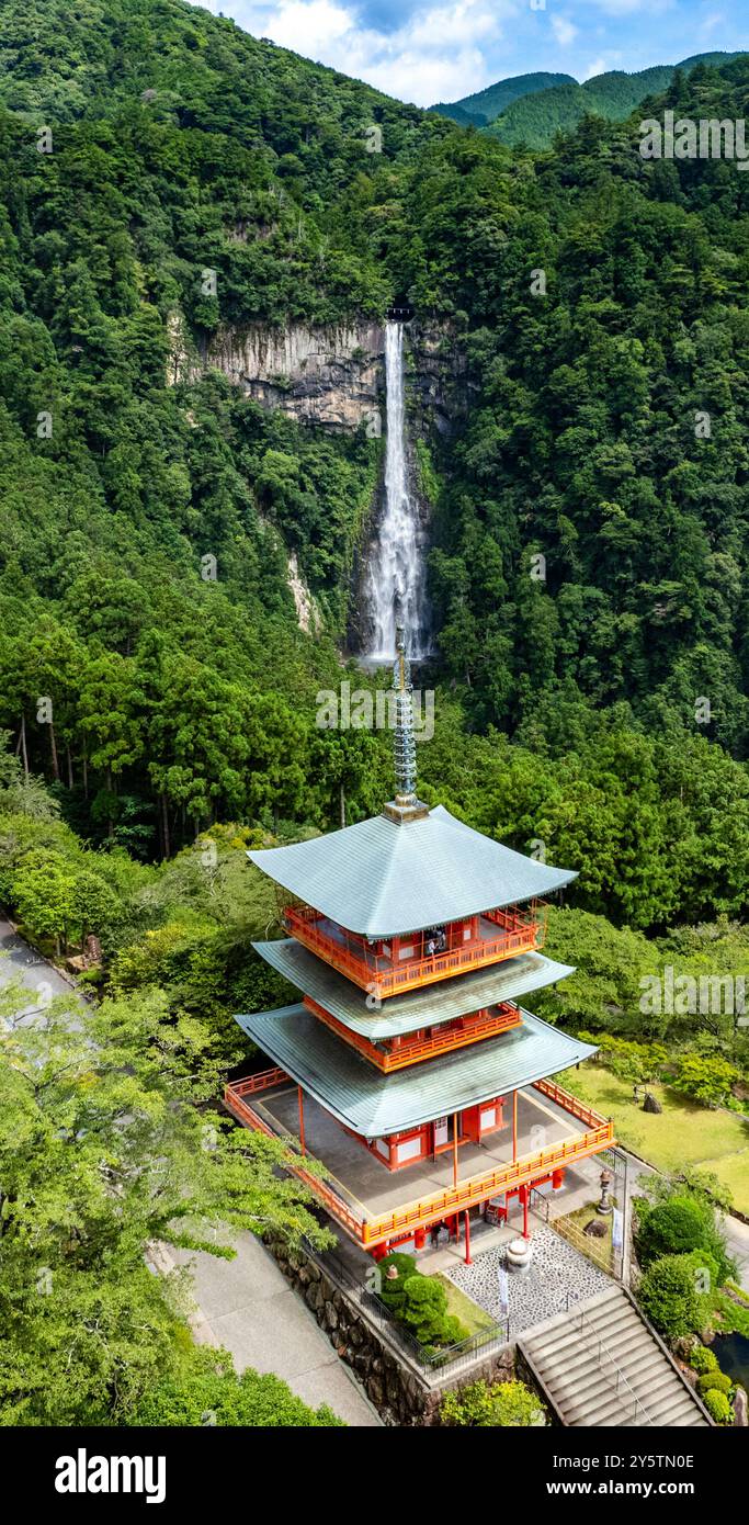 Seiganto-ji temple near Nachi Falls in Wakayama, Japan Stock Photo