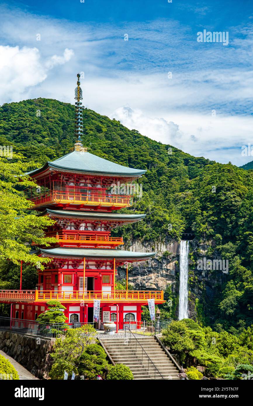 Seiganto-ji temple near Nachi Falls in Wakayama, Japan Stock Photo