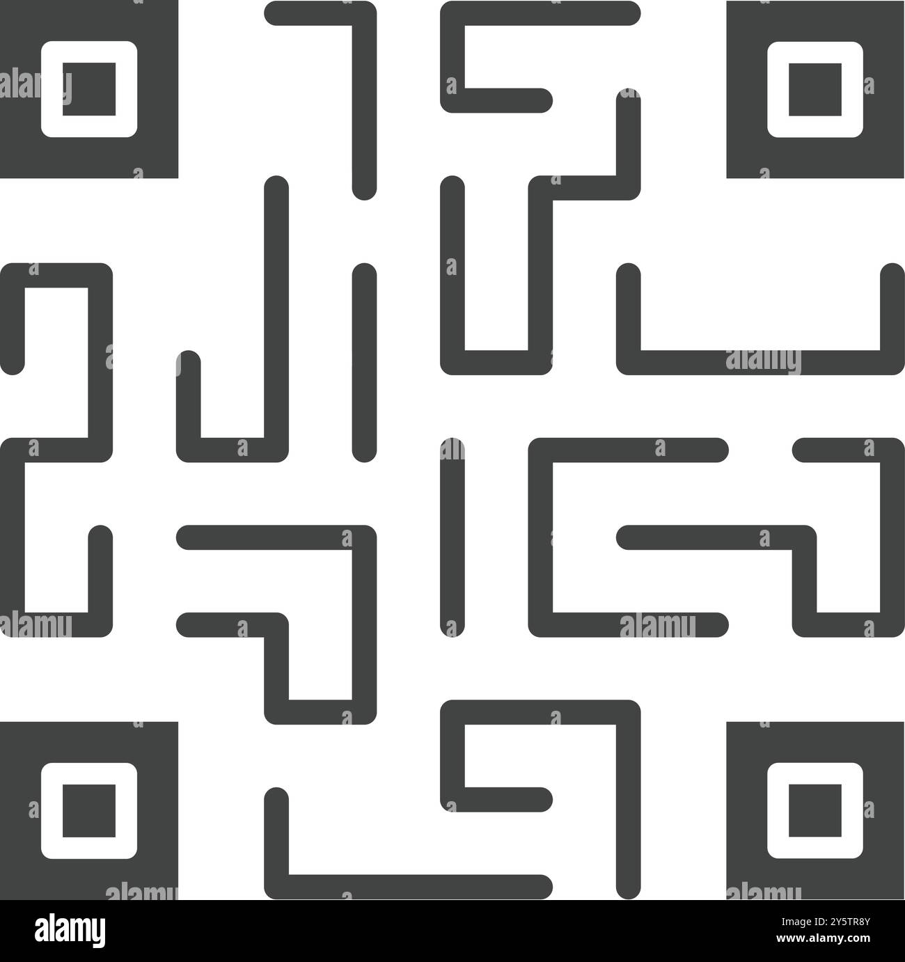 Qr Code icon vector image. Suitable for mobile application web application and print media. Stock Vector