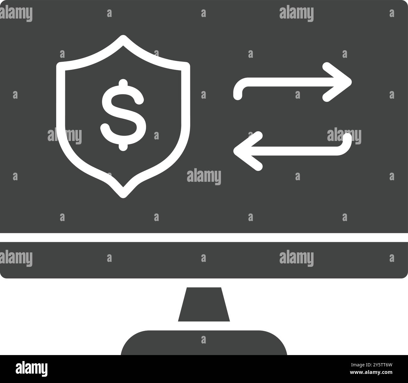 Secure Online Transaction icon vector image. Suitable for mobile ...