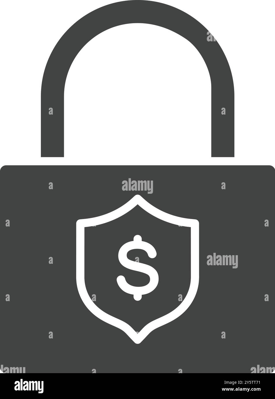 Secured Loan icon vector image. Suitable for mobile application web application and print media. Stock Vector