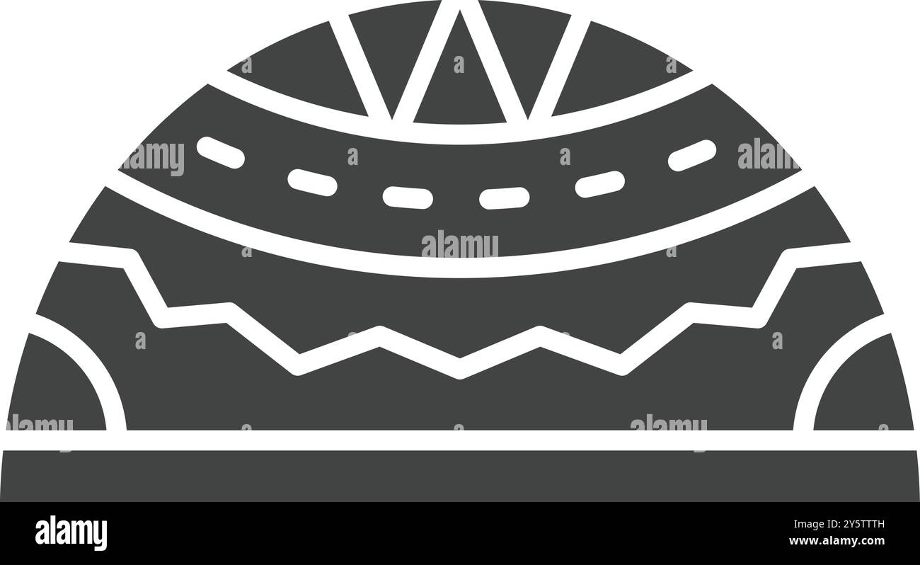 Skullcap icon vector image. Suitable for mobile application web application and print media. Stock Vector