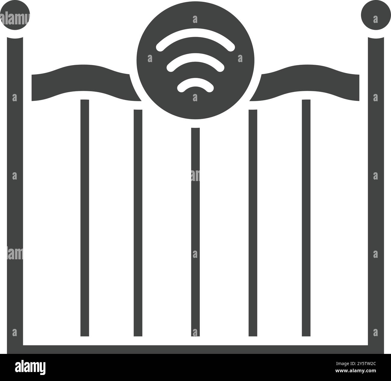 Smart Gate icon vector image. Suitable for mobile application web application and print media. Stock Vector