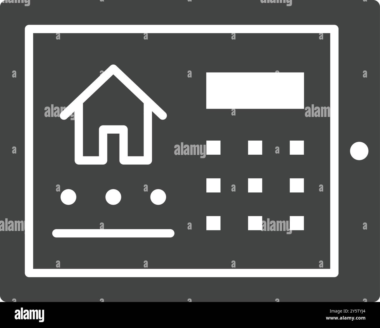Tablet Controller icon vector image. Suitable for mobile application web application and print media. Stock Vector