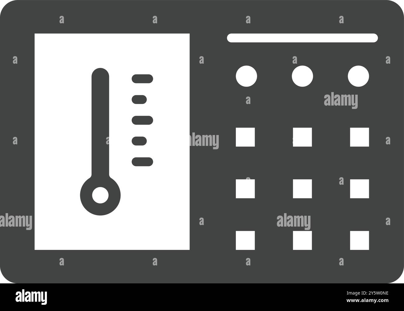 Thermostat icon vector image. Suitable for mobile application web application and print media. Stock Vector